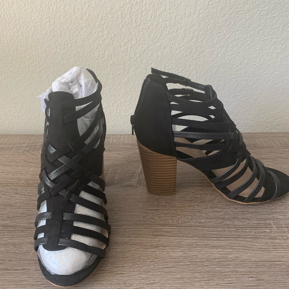 Strappy heels